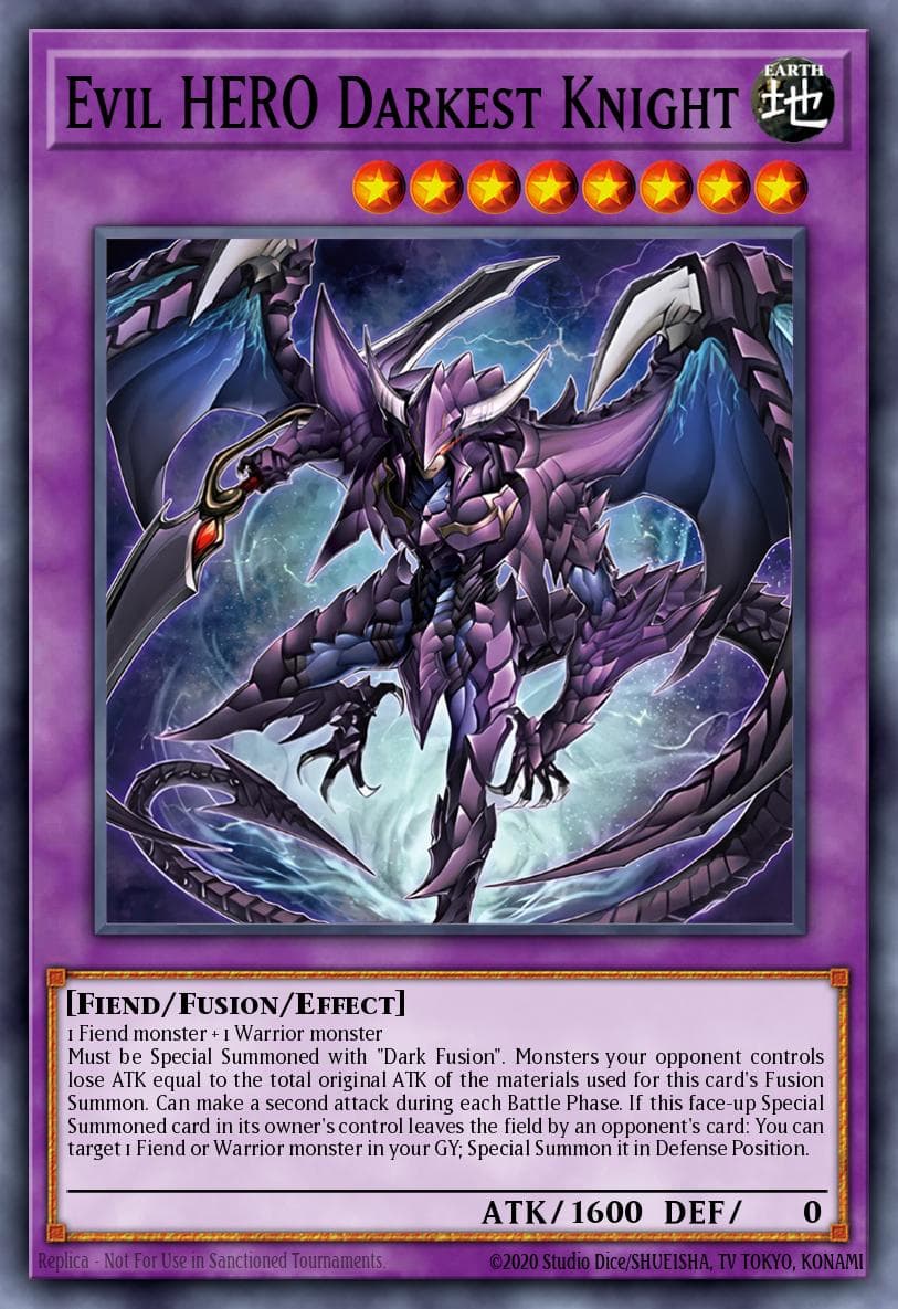 Evil HERO Darkest Knight Supreme Darkness card