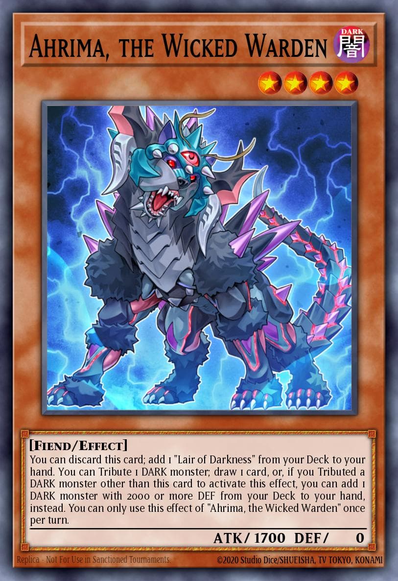 Ahrima, the Wicked Warden Structure Deck: Lair of Darkness card