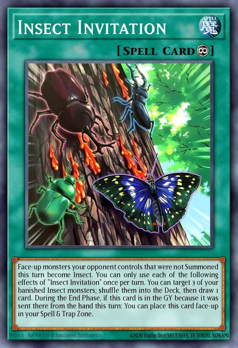 Insect Invitation Rage of the Abyss card