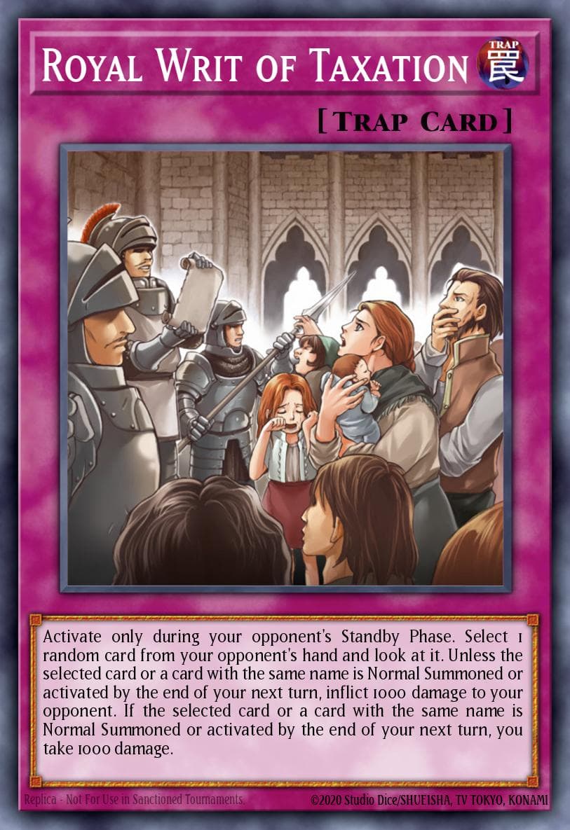 Royal Writ of Taxation Power of the Duelist card