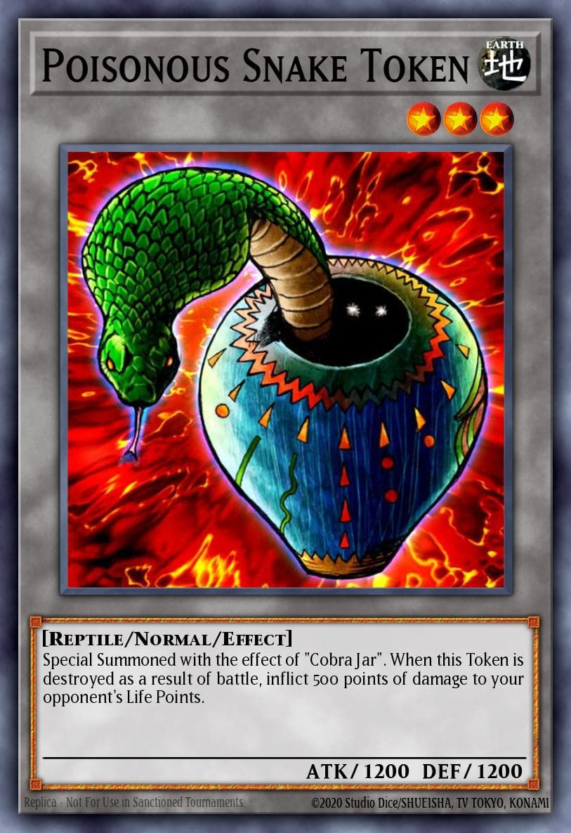 Poisonous Snake Token 遊戲王 card