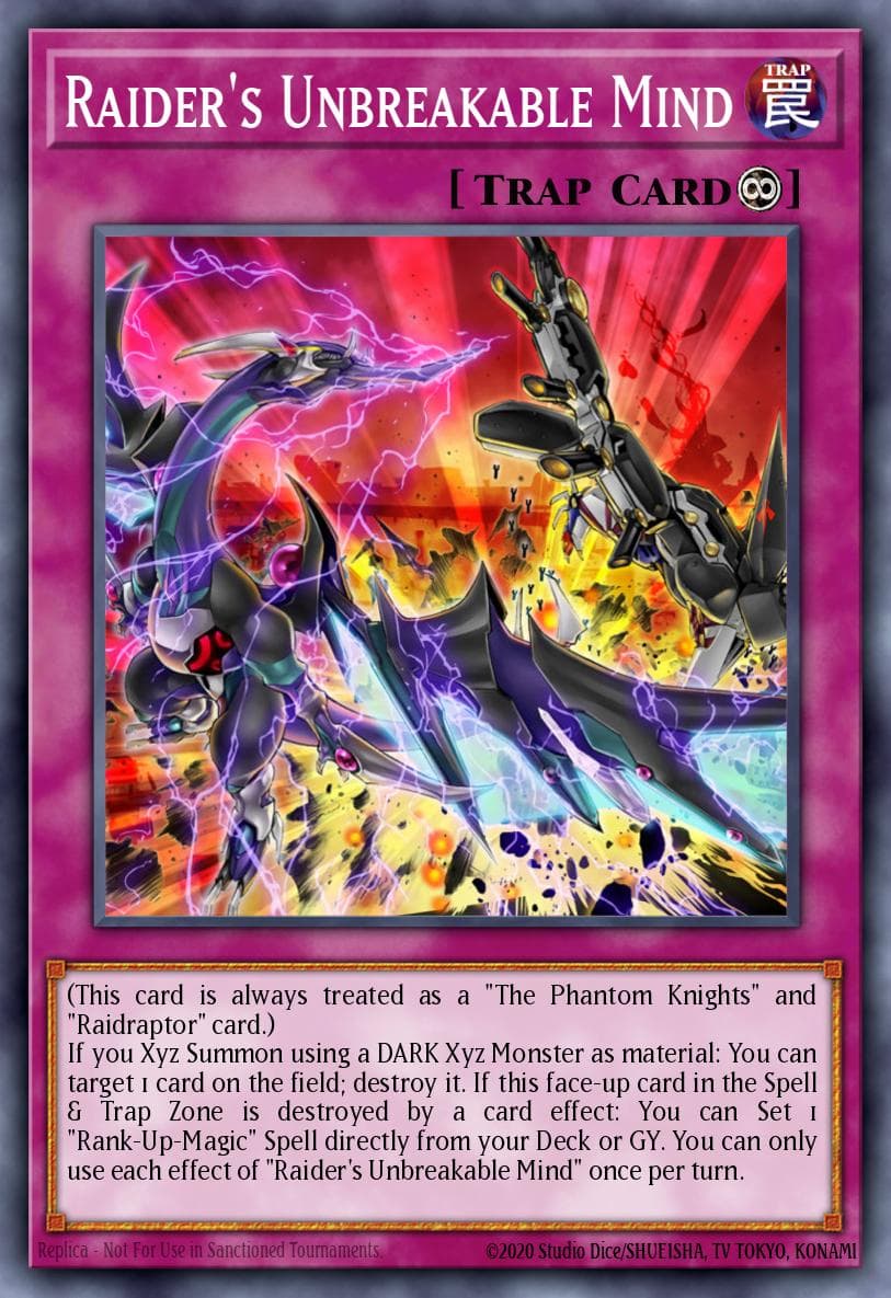 Raider's Unbreakable Mind Phantom Rage Premiere! promotional card card