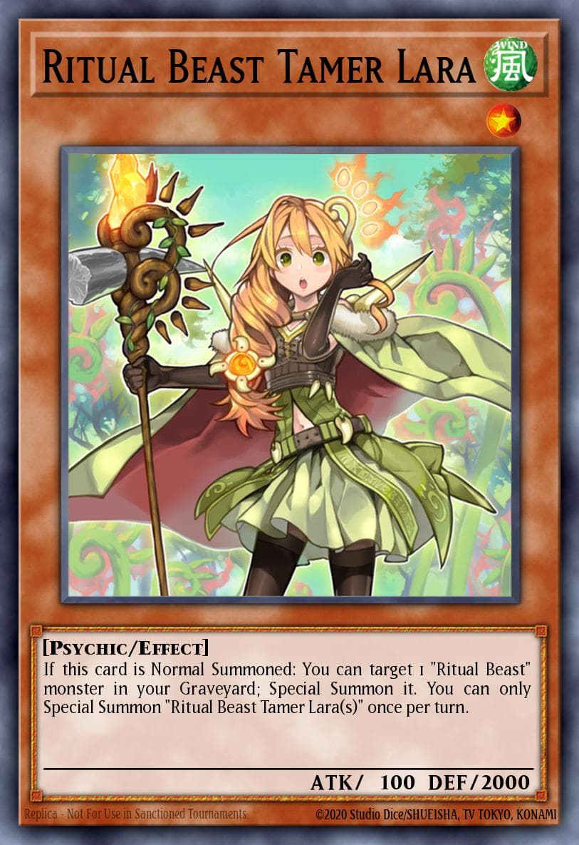 Ritual Beast Tamer Lara The Secret Forces card