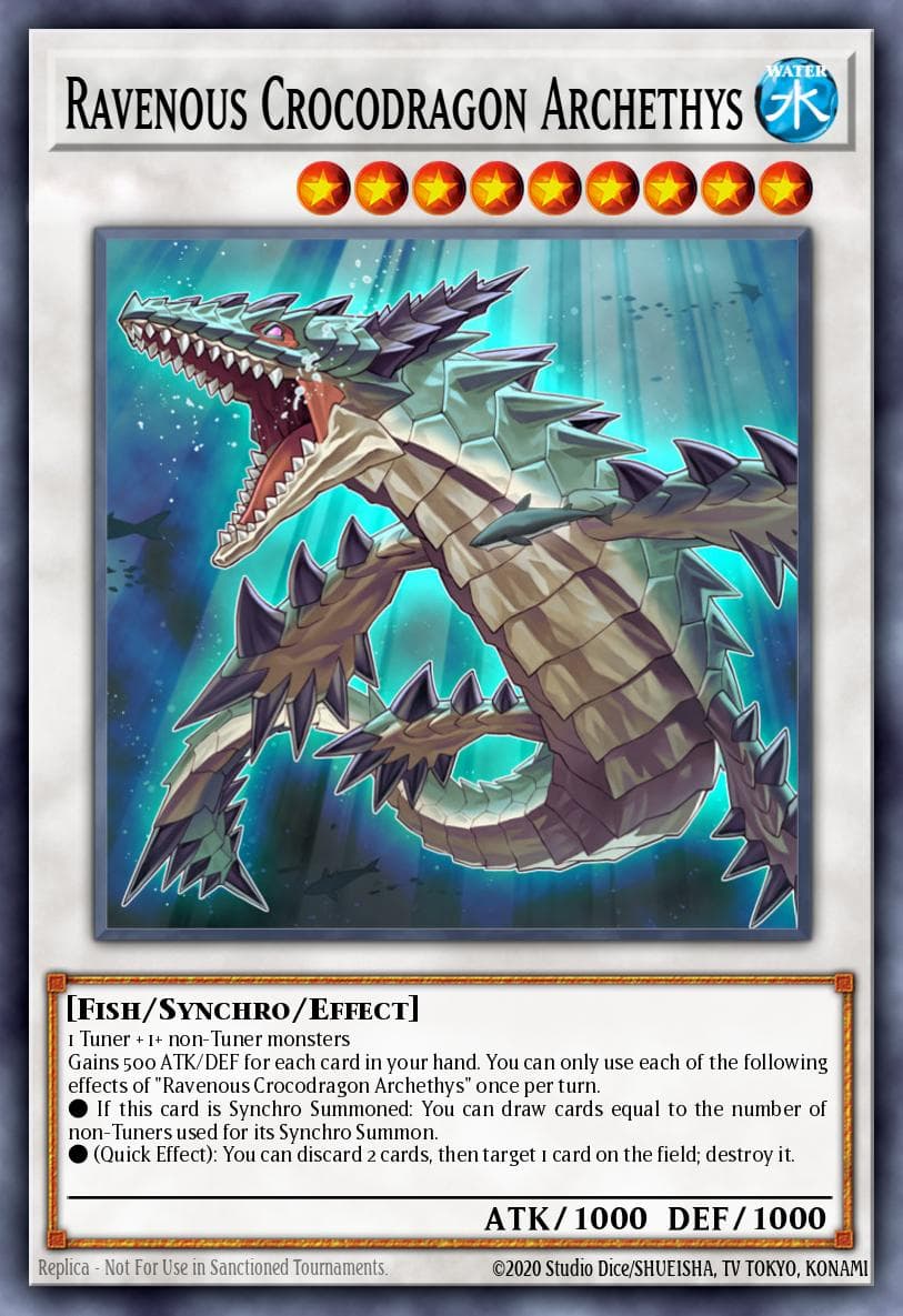 Ravenous Crocodragon Archethys Eternity Code Premiere! promotional card card