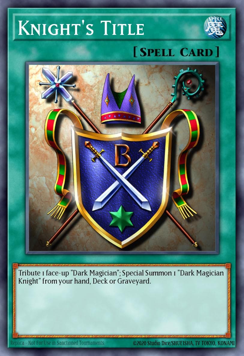 Knight's Title Yu-Gi-Oh! Reshef of Destruction promotional cards card