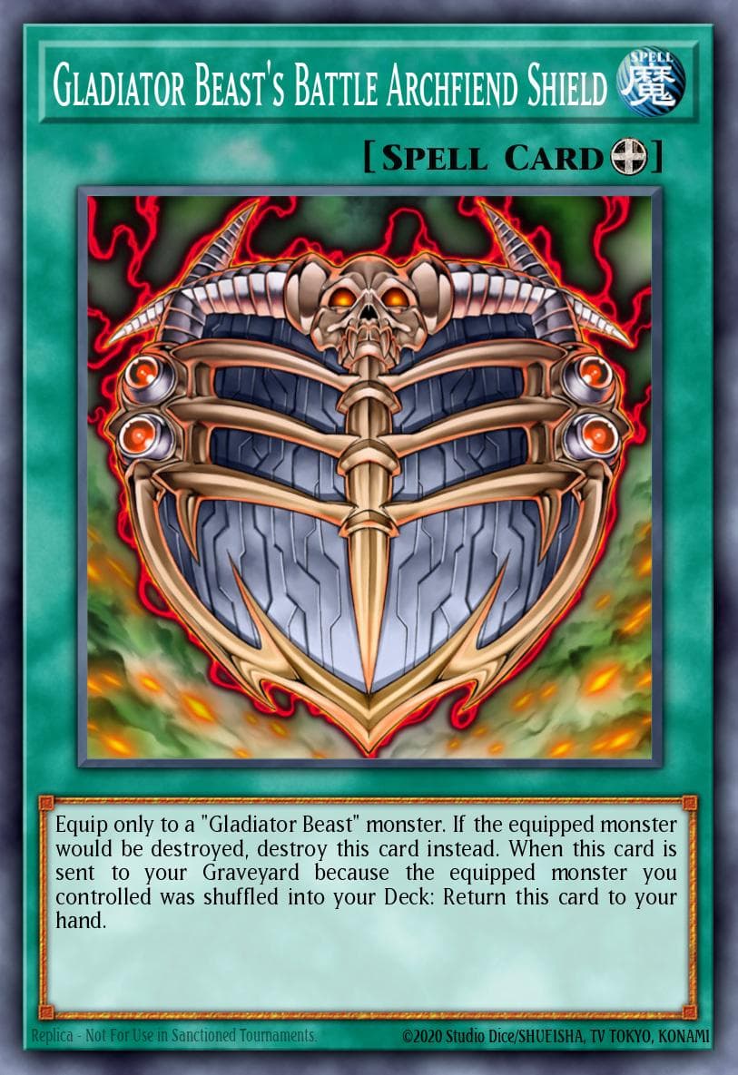 Gladiator Beast's Battle Archfiend Shield Phantom Darkness: Special Edition card