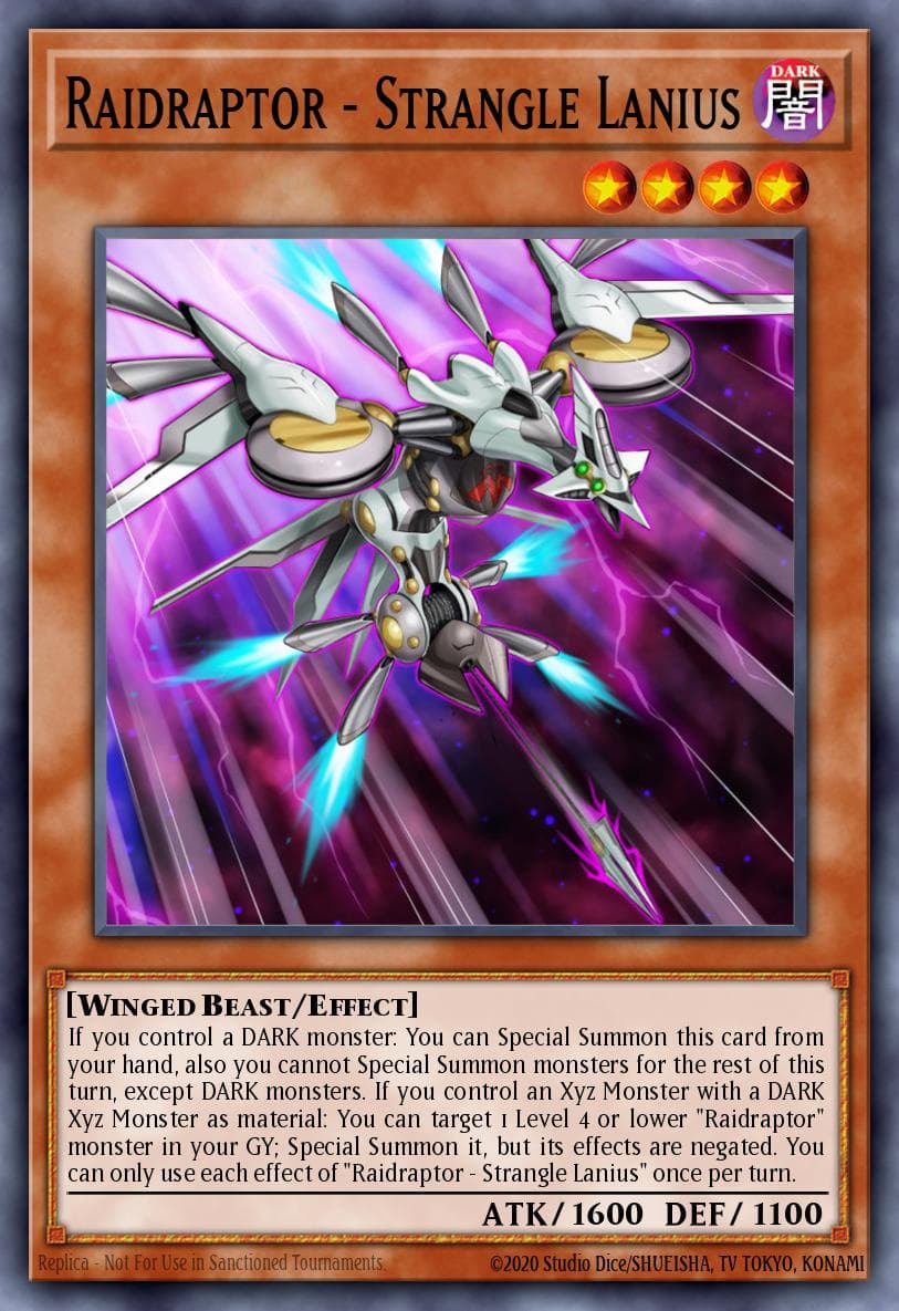 Raidraptor - Strangle Lanius Phantom Rage Premiere! promotional card card
