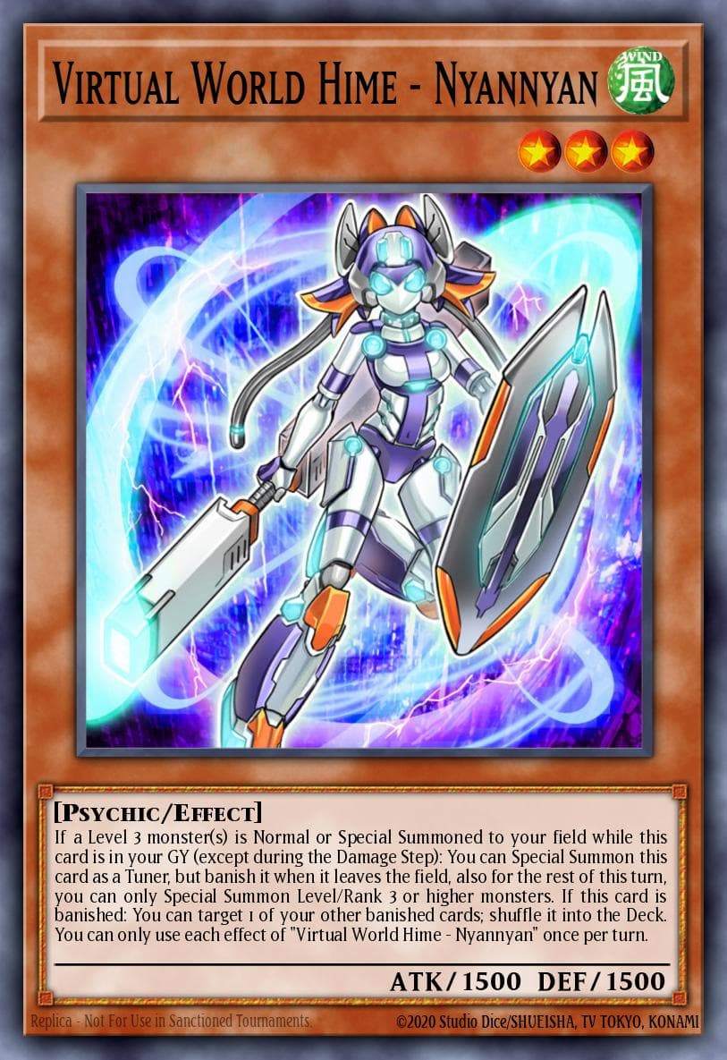 Virtual World Hime - Nyannyan Phantom Rage Premiere! promotional card card