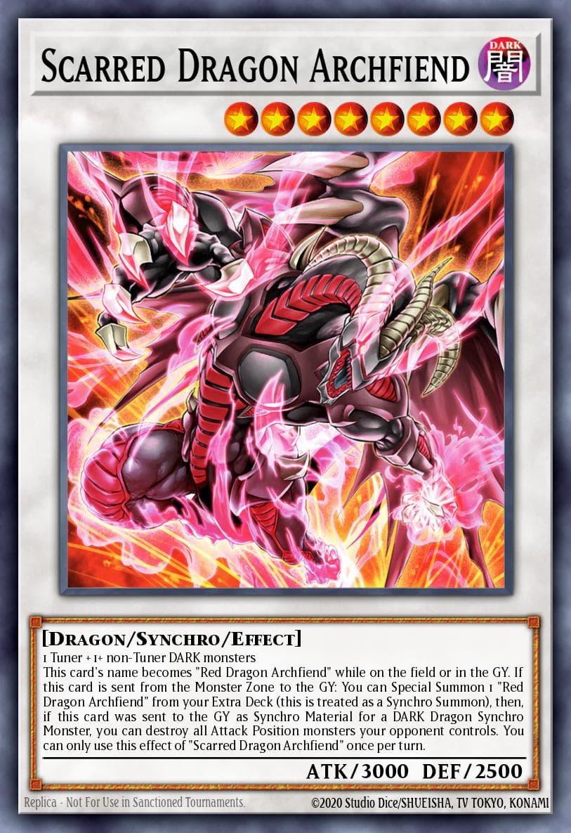 Scarred Dragon Archfiend Rarity Collection 5 card