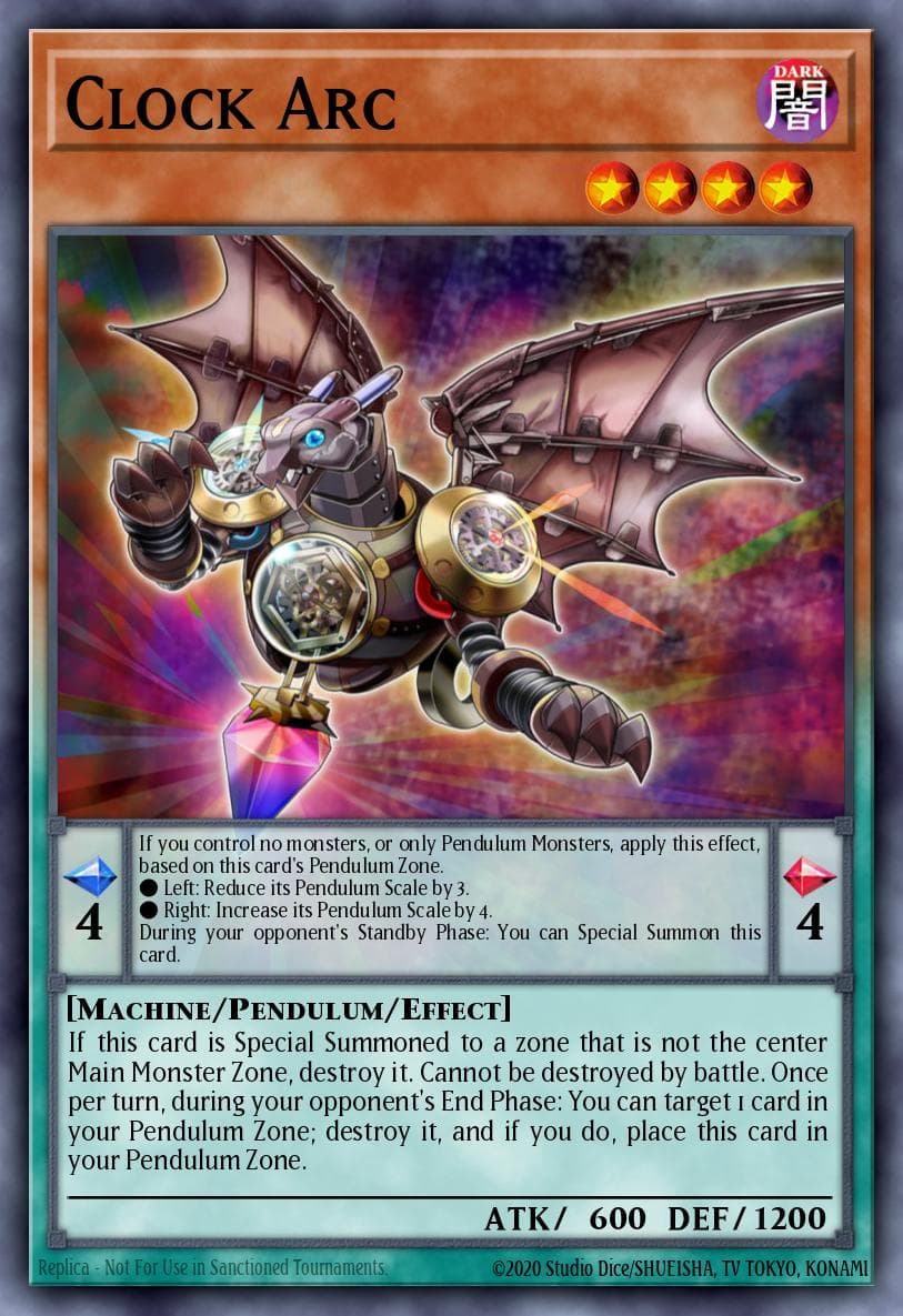 Clock Arc 游戏王 card