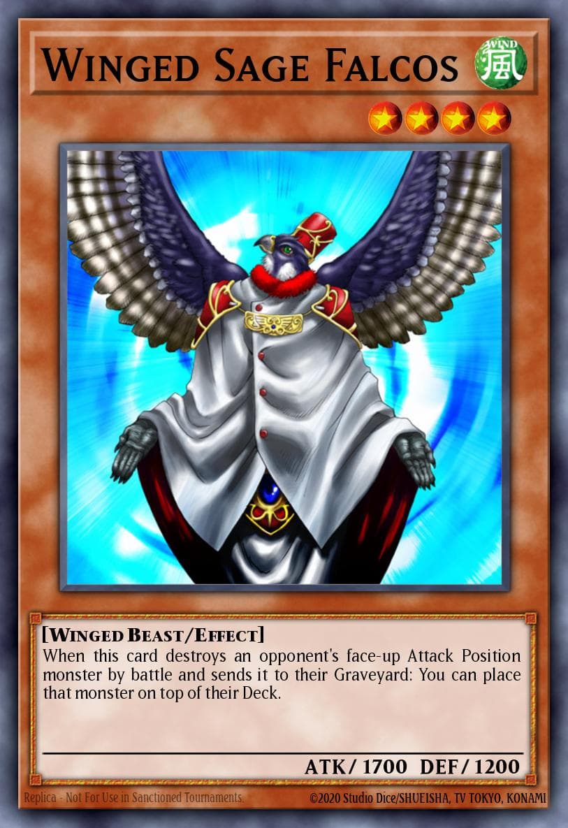 Winged Sage Falcos Pharaonic Guardian card