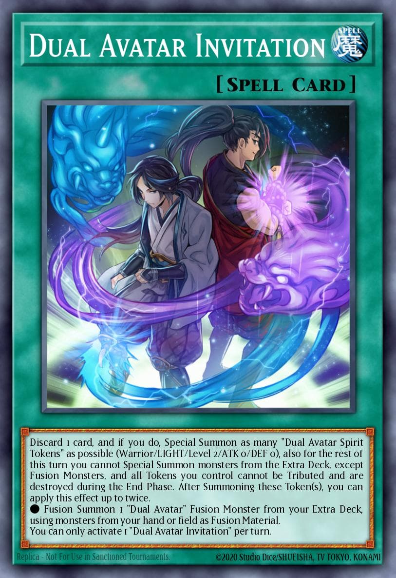 Dual Avatar Invitation Phantom Rage Premiere! promotional card card