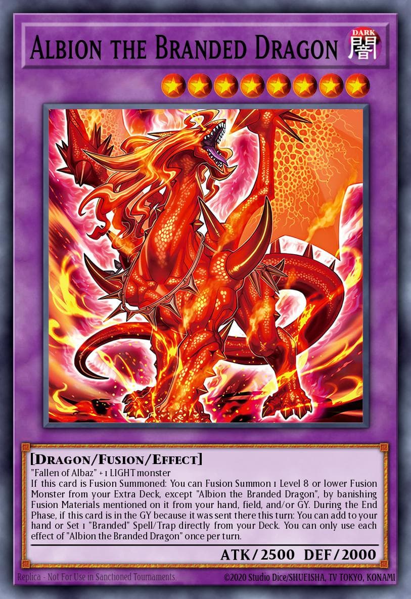 Albion the Branded Dragon 2022 Tin of the Pharaoh's Gods card