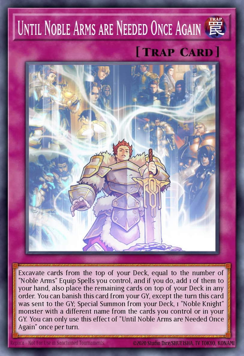 Until Noble Arms are Needed Once Again 2019 Gold Sarcophagus Tin Mega Pack card