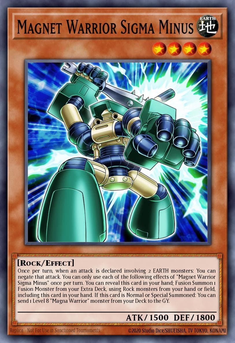 Magnet Warrior Sigma Minus Burst Protocol card