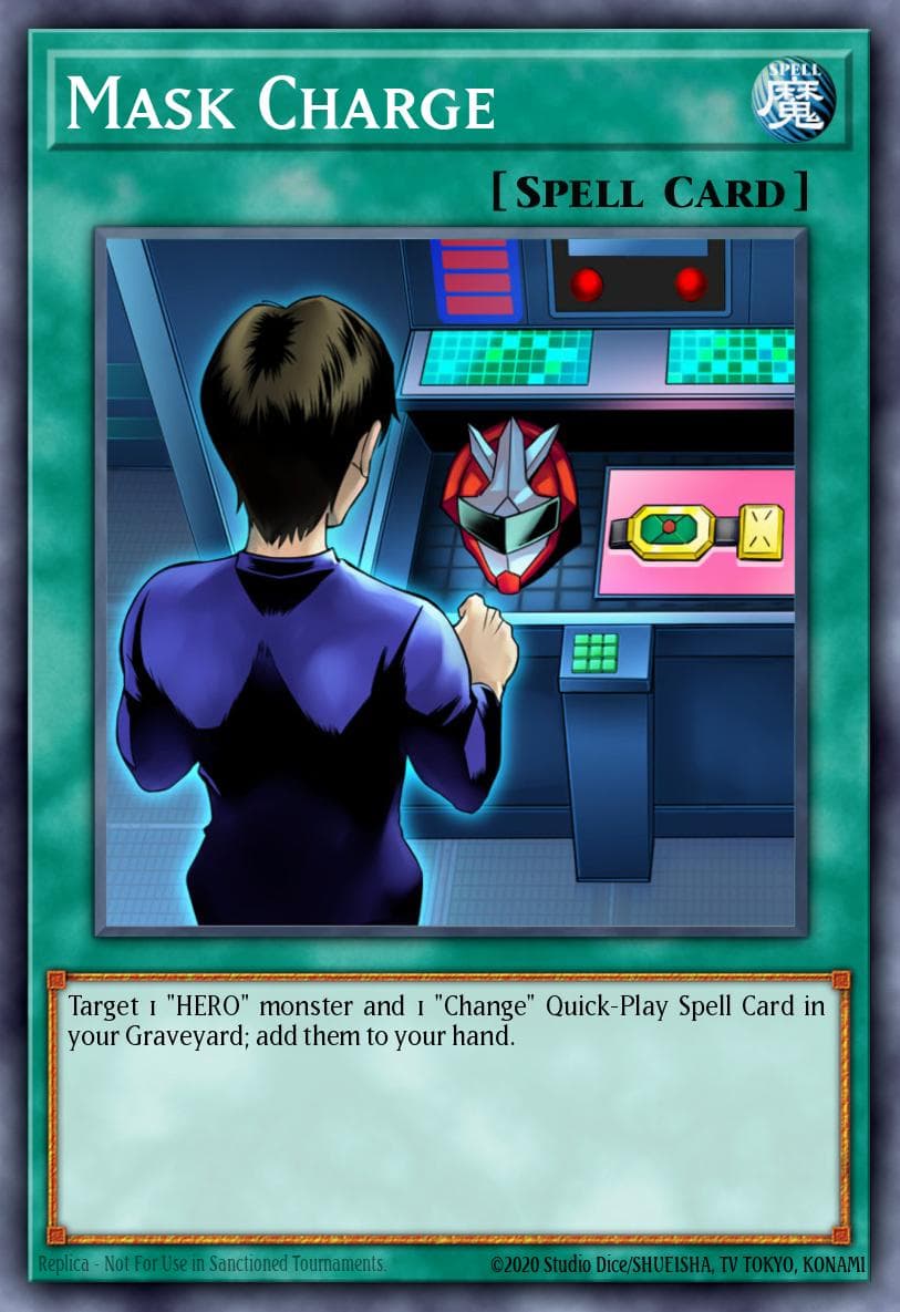 Mask Charge HERO Strike Structure Deck card