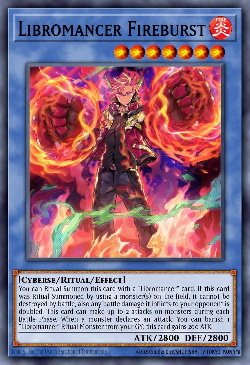 Libromancer Fireburst Dimension Force card