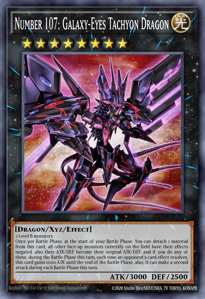 Number 107: Galaxy-Eyes Tachyon Dragon Battles of Legend: Chapter 1 card