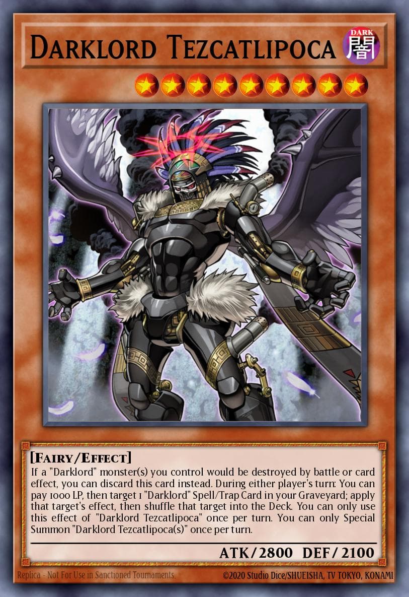 Darklord Tezcatlipoca Destiny Soldiers card