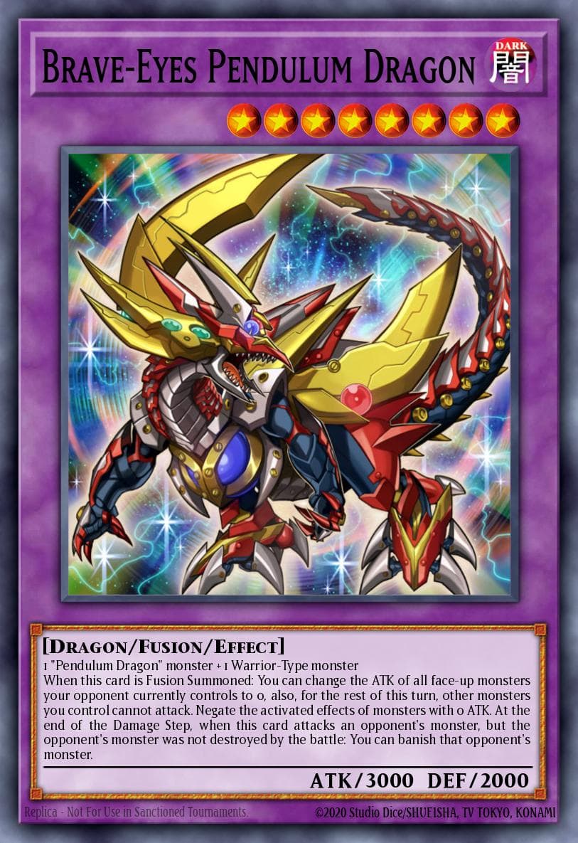 Brave-Eyes Pendulum Dragon Raging Tempest: Special Edition card