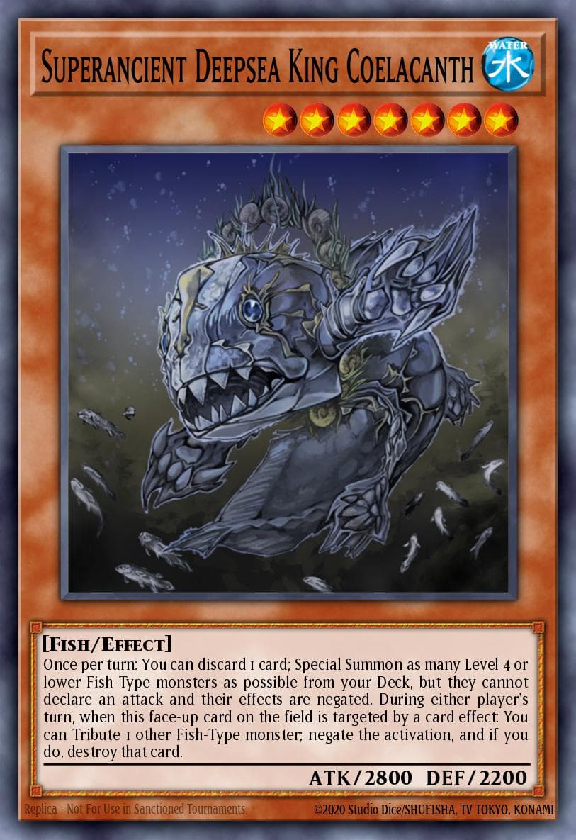 Superancient Deepsea King Coelacanth Phantom Darkness: Special Edition card