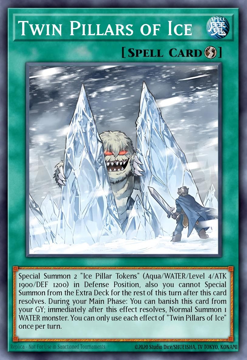 Twin Pillars of Ice Battles of Legend: Monster Mayhem card