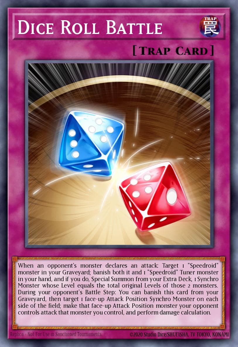 Dice Roll Battle High-Speed Riders card