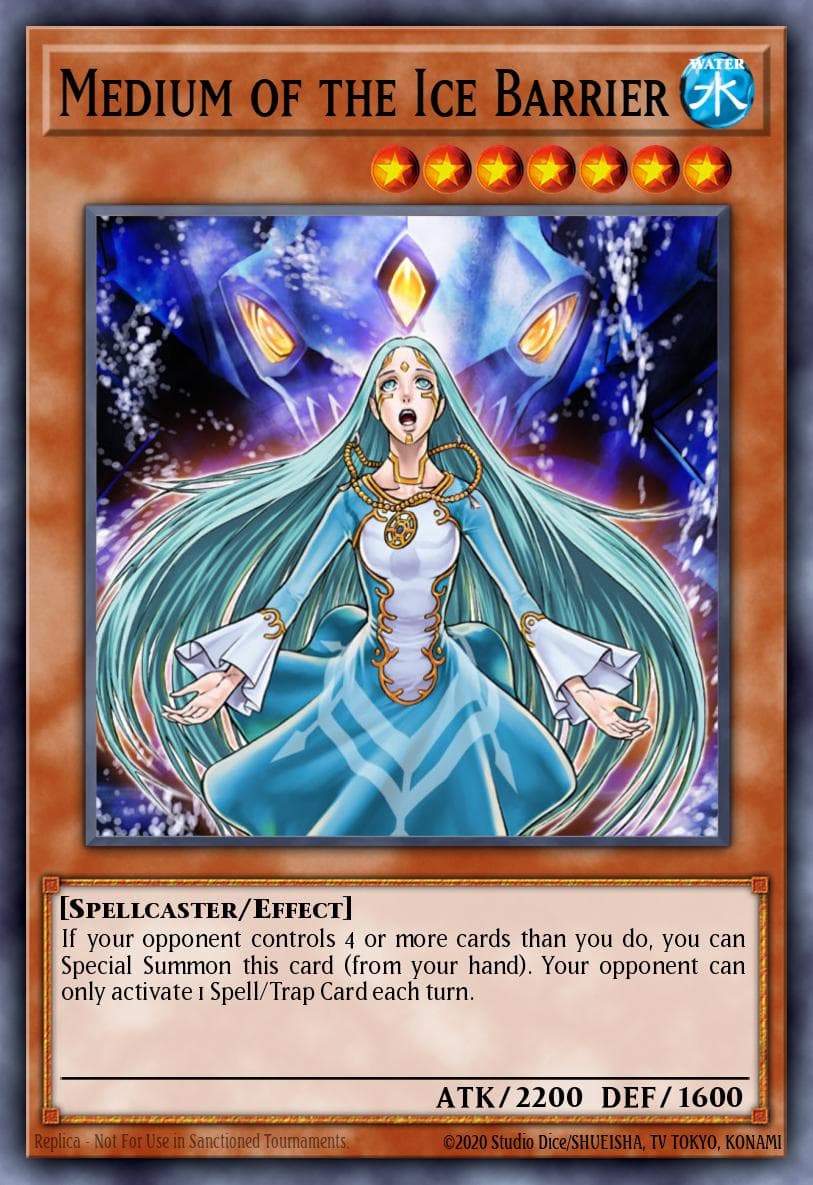 Medium of the Ice Barrier Structure Deck: Freezing Chains card