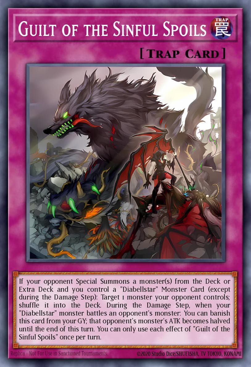 Guilt of the Sinful Spoils Rage of the Abyss card