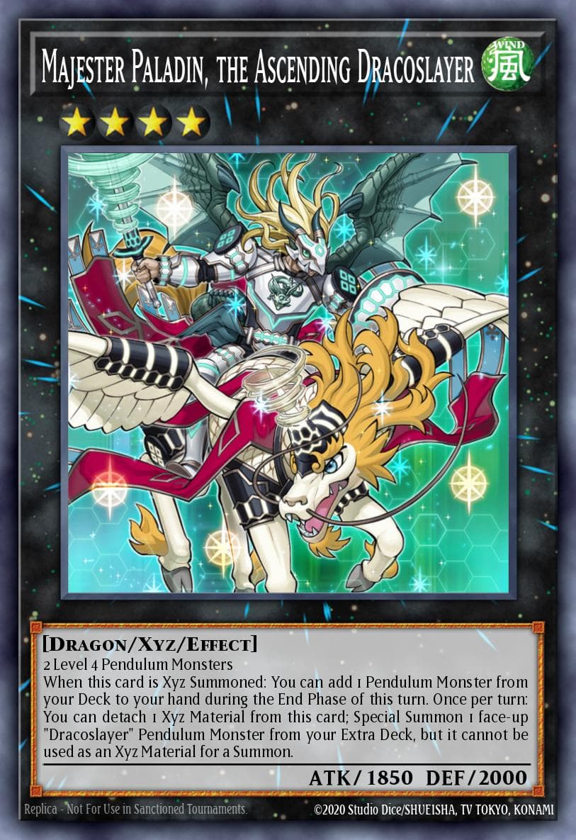 Majester Paladin, the Ascending Dracoslayer Dimension of Chaos: Special Edition card