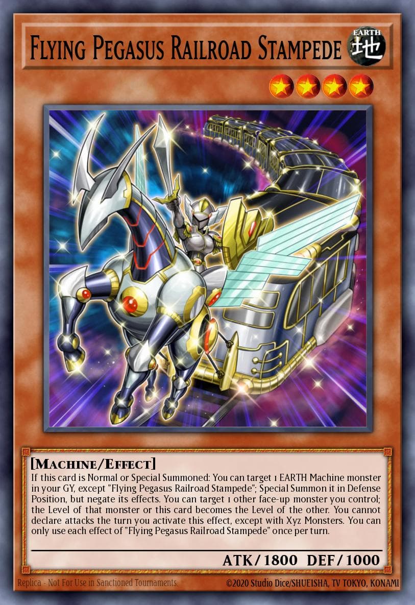 Flying Pegasus Railroad Stampede Legendary Duelists: Season 2 card