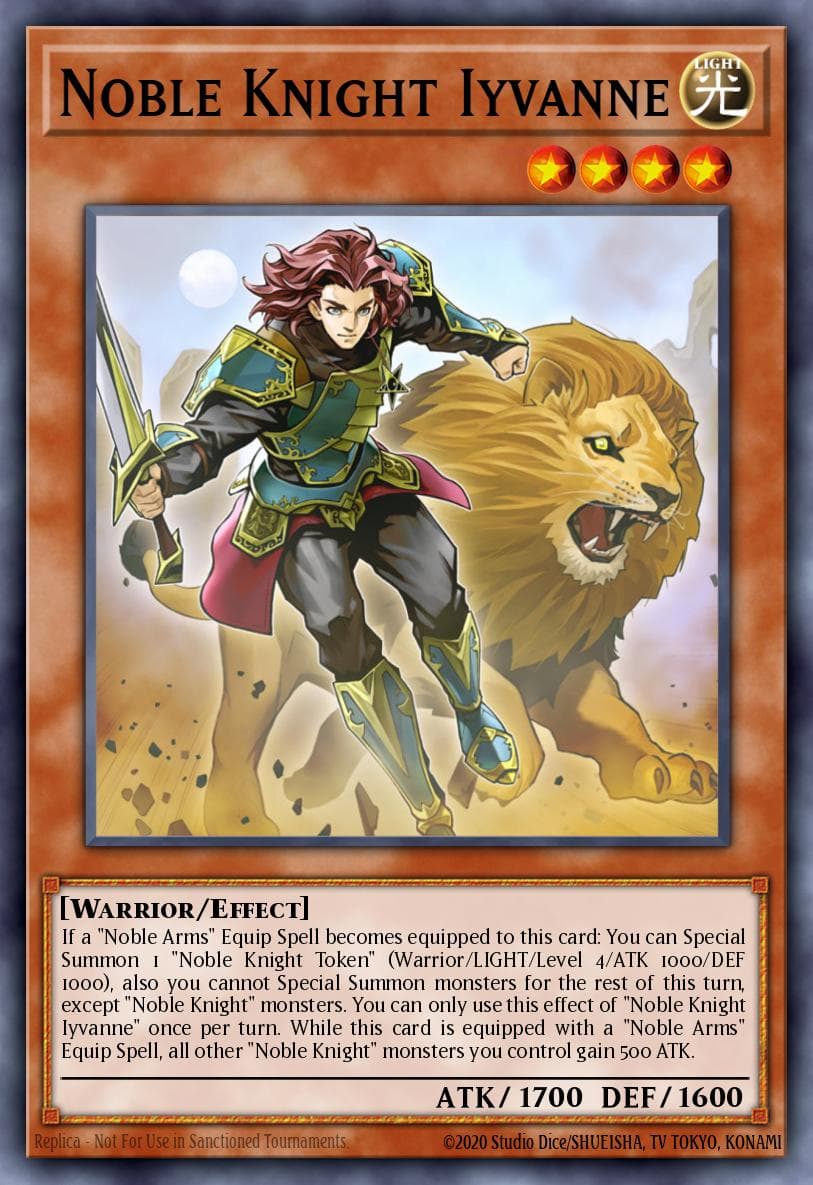 Noble Knight Iyvanne 2019 Gold Sarcophagus Tin Mega Pack card