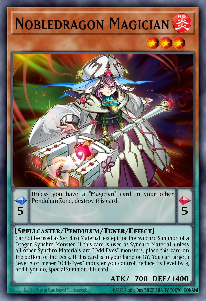 Nobledragon Magician Master of Pendulum Structure Deck card