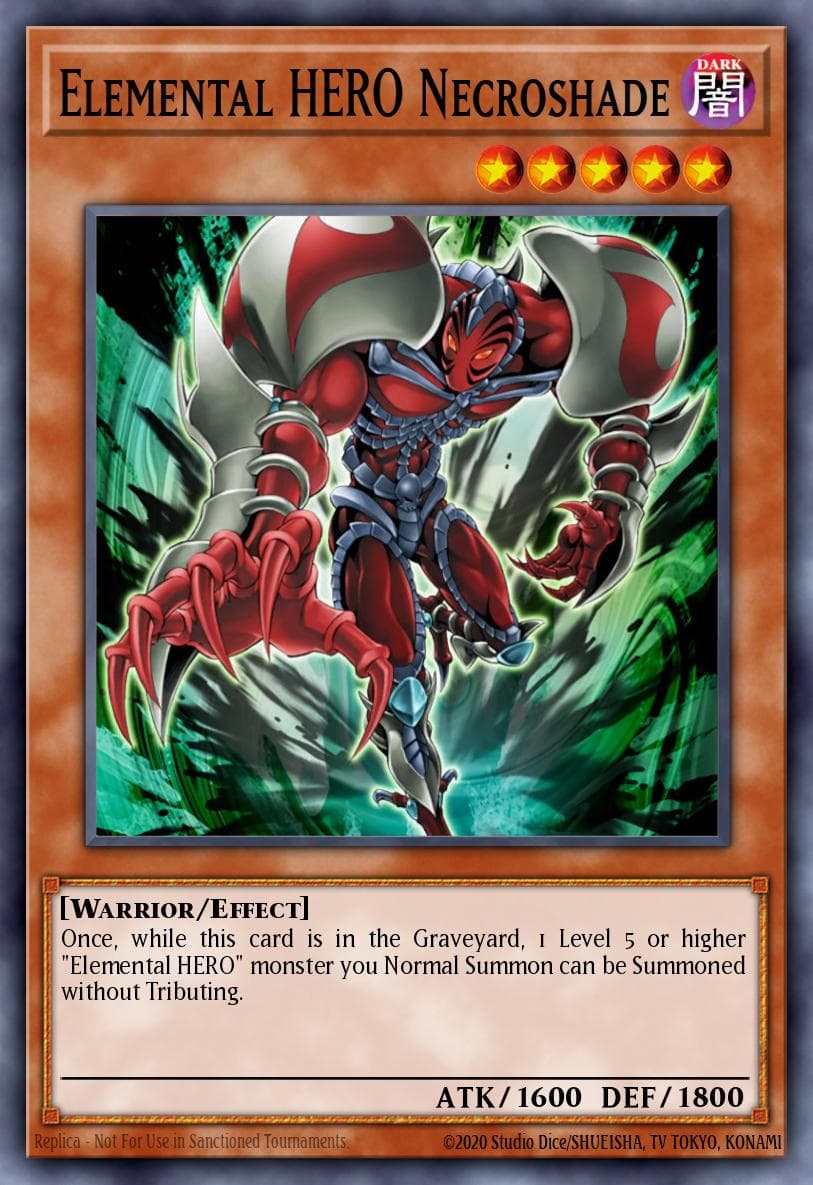 Elemental HERO Necroshade HERO Strike Structure Deck card