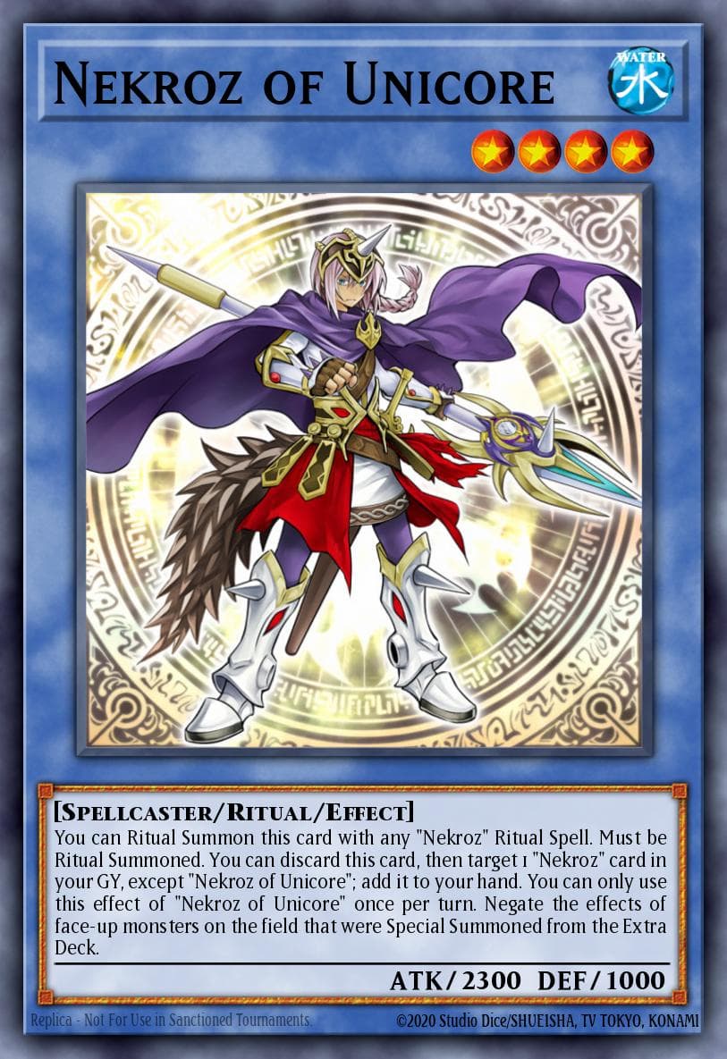 Nekroz of Unicore The Secret Forces card