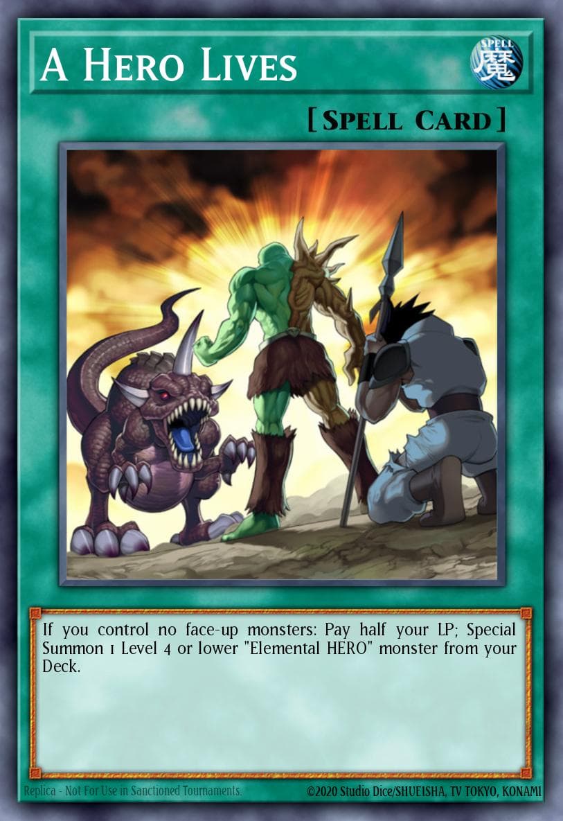 A Hero Lives Legendary Duelists: Magical Hero card