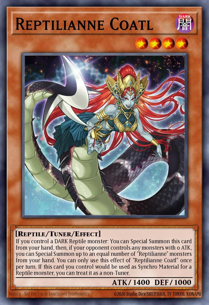 Reptilianne Coatl Burst of Destiny card