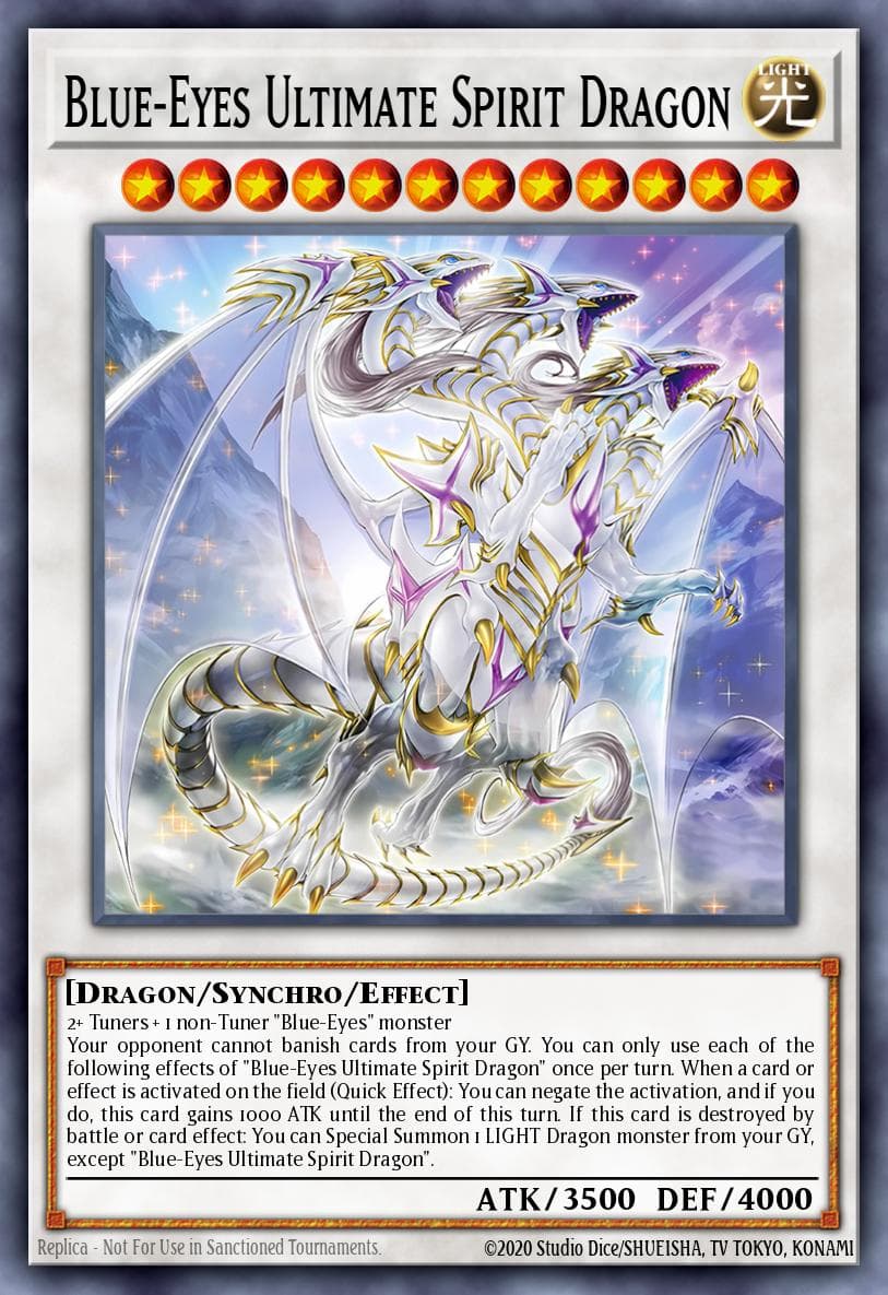 Blue-Eyes Ultimate Spirit Dragon Structure Deck: Blue-Eyes White Destiny card