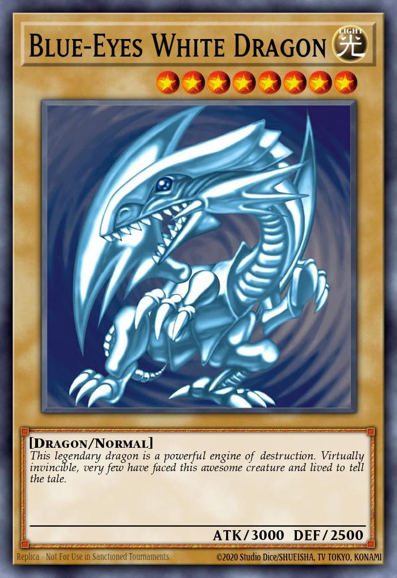 Blue-Eyes White Dragon Yu-Gi-Oh! Dark Duel Stories promotional cards card