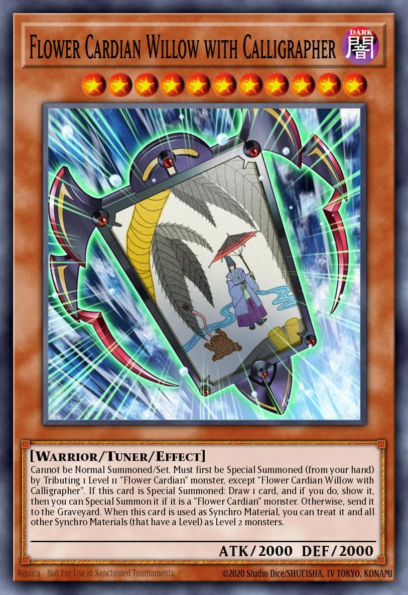 Flower Cardian Willow with Calligrapher Dragons of Legend: The Complete Series card