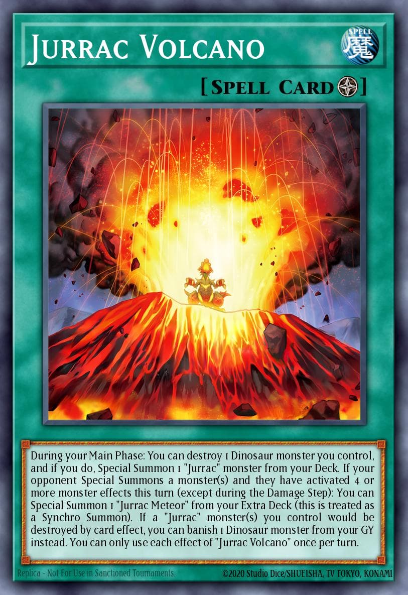 Jurrac Volcano Battles of Legend: Monster Mayhem card