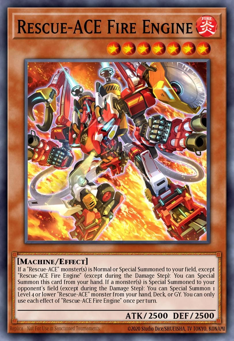 Rescue-ACE Fire Engine Amazing Defenders card