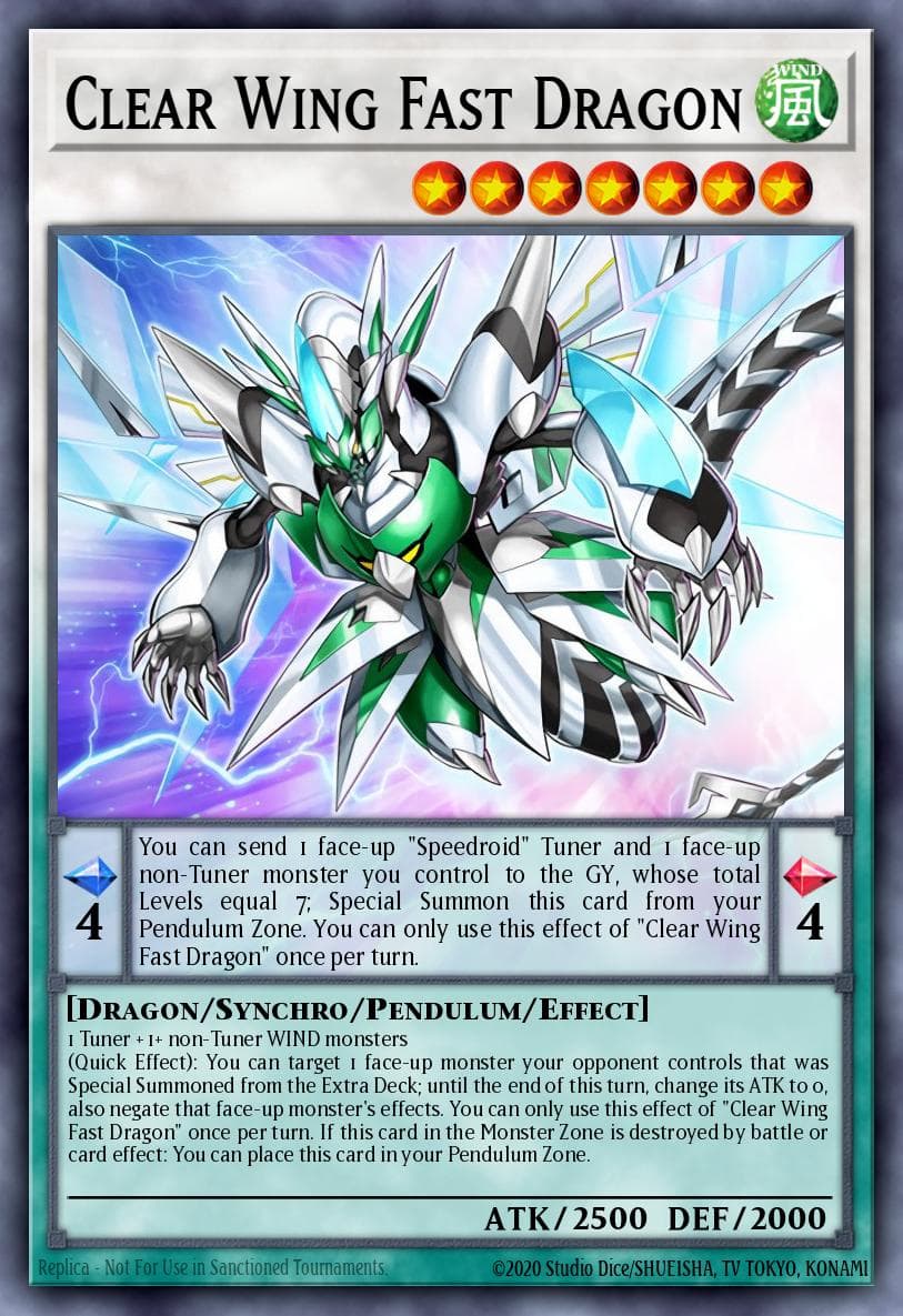 Clear Wing Fast Dragon Duel Devastator card