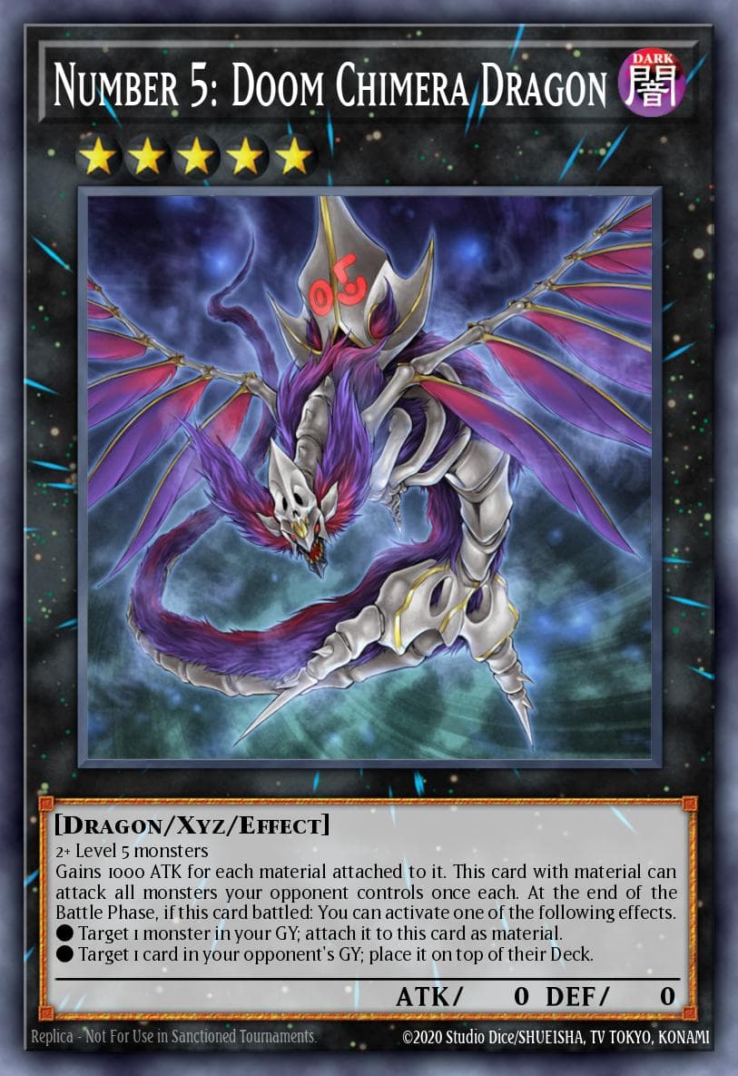 Number 5: Doom Chimera Dragon Dark Neostorm Special Edition card