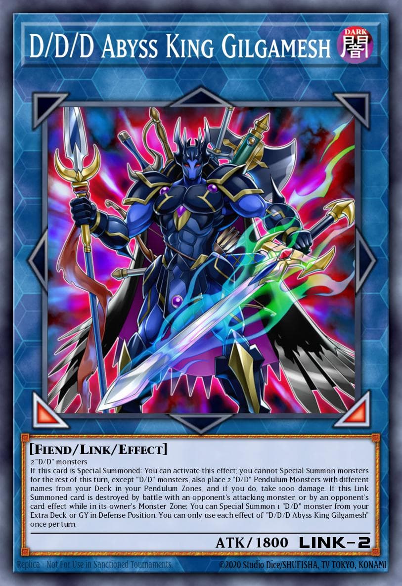 D/D/D Abyss King Gilgamesh Duel Overload card