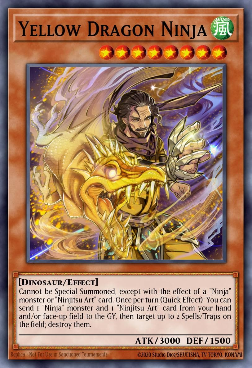 Yellow Dragon Ninja Shadows in Valhalla card