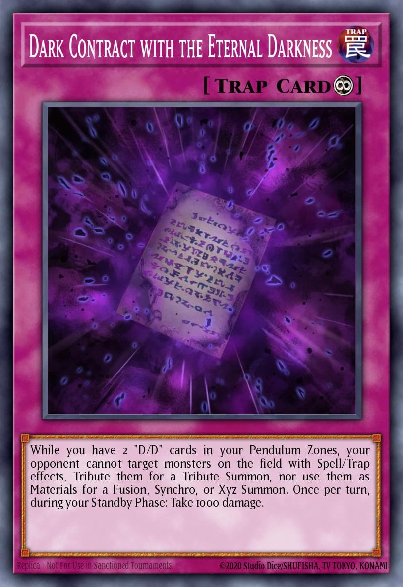 Dark Contract with the Eternal Darkness Maximum Crisis: Special Edition card