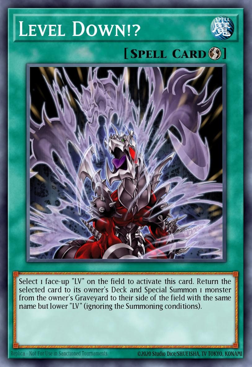 Level Down!? Cyberdark Impact card