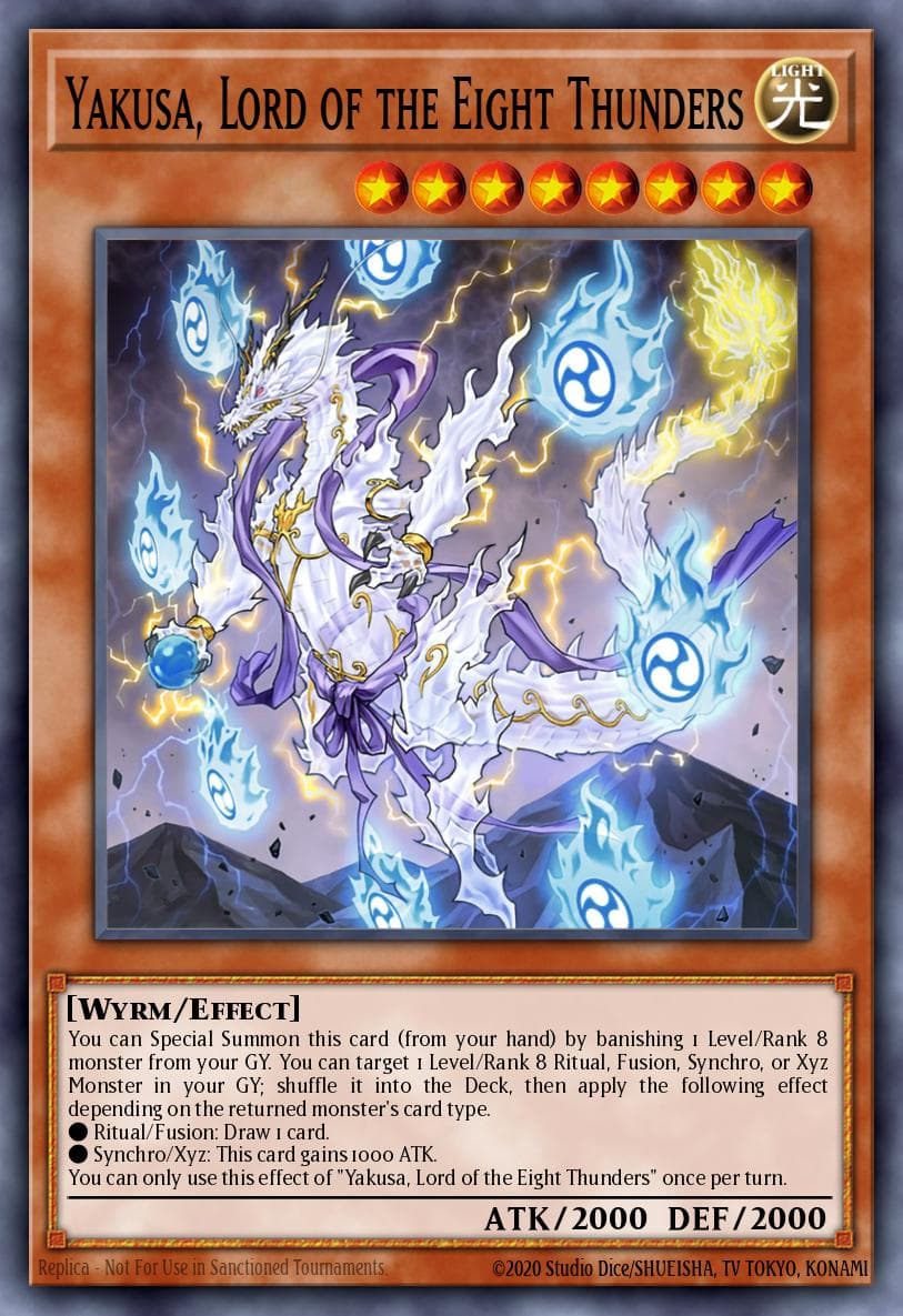 Yakusa, Lord of the Eight Thunders Dimension Force card