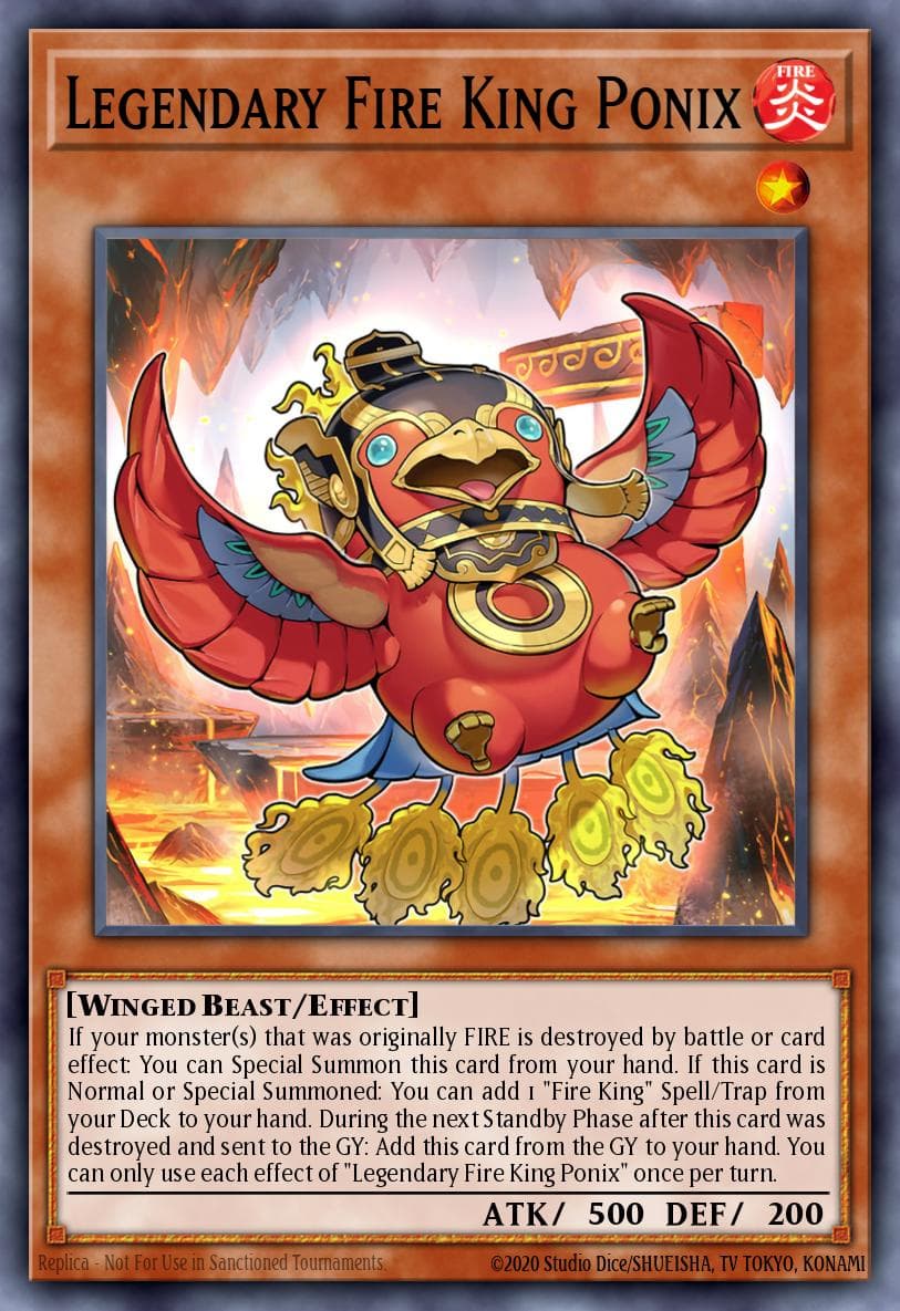 Legendary Fire King Ponix Structure Deck: Fire Kings card